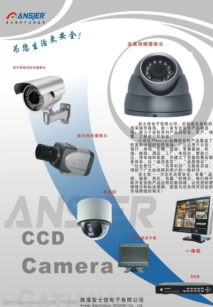 安防海报设计全攻略 从监控摄像机素材到成品